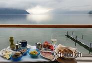 ..oder das Frühstück auf dem Balkon..