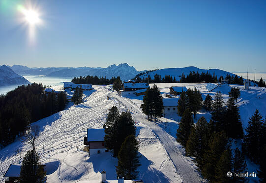 Rigi-Panoramaweg im Winter